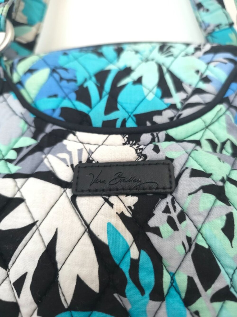 Vera Bradley GLENNA Quilted Camofloral Cotton Shoulder Tote Bag - Picture 4 of 12
